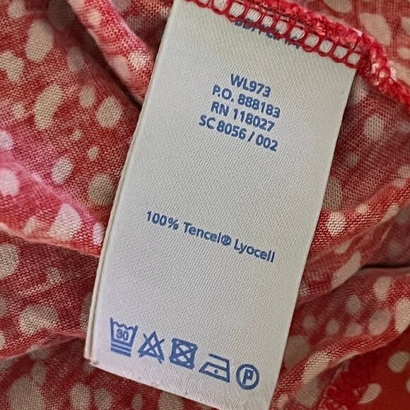 Boden Women’s Pink Printed V-Neck Audrey Long Sleeve Top Size 2 - Picture 4 of 8